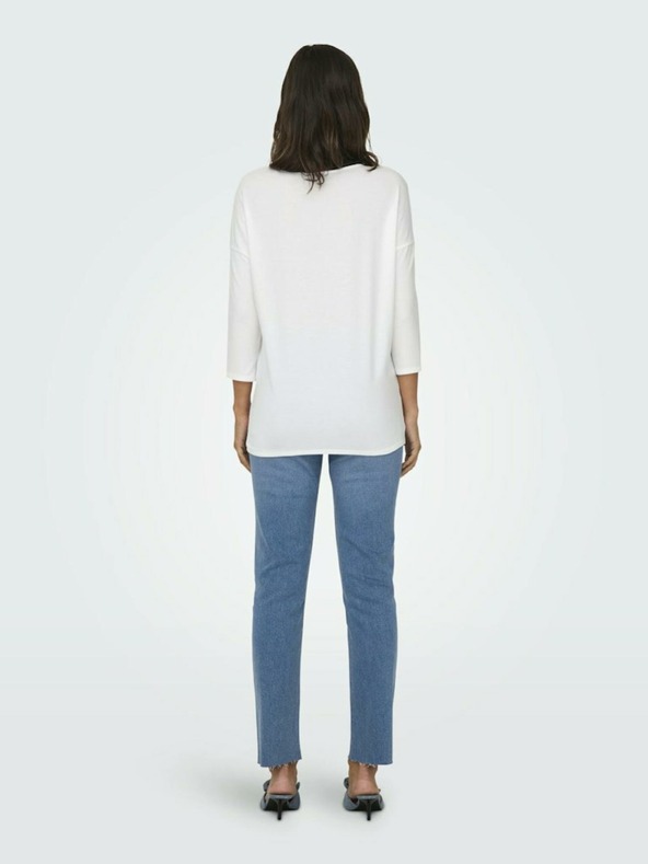 ONLY Bijela ženska majica ONLY Glamour