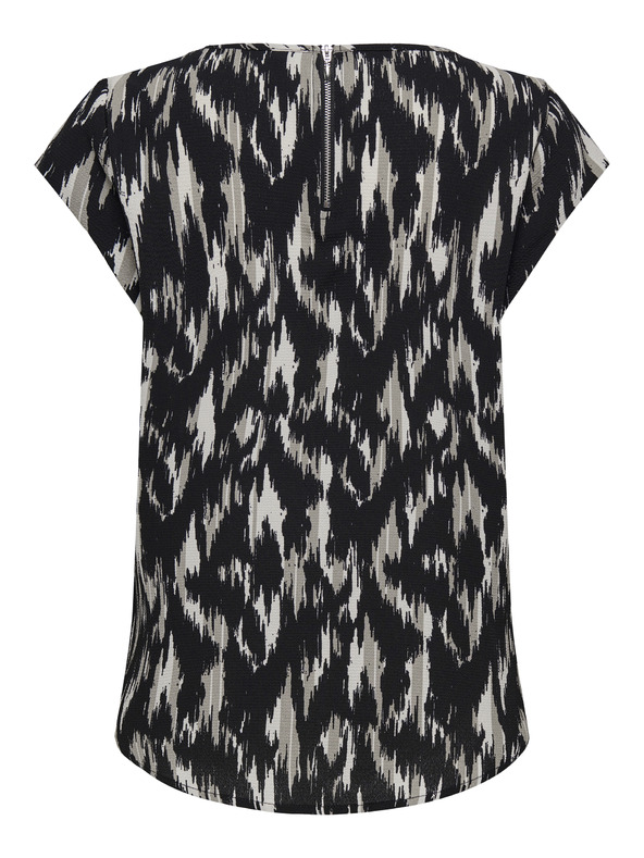 ONLY Bež-crna ženska bluza s uzorkom ONLY Vic