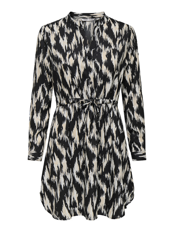 ONLY Bež-crna ženska haljina s uzorkom ONLY Cory