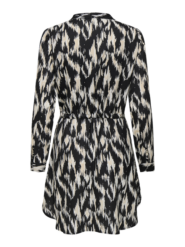 ONLY Bež-crna ženska haljina s uzorkom ONLY Cory