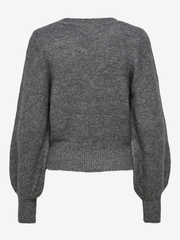 ONLY Sivi ženski džemper ONLY Elsa