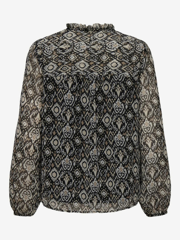 ONLY Bež-crna ženska bluza s uzorkom Ditsy ONLY