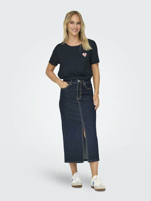 ONLY Tamnoplava ženska majica ONLY Kita