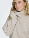 ONLY Krem ženski džemper s primjesom vune ONLY Melanie