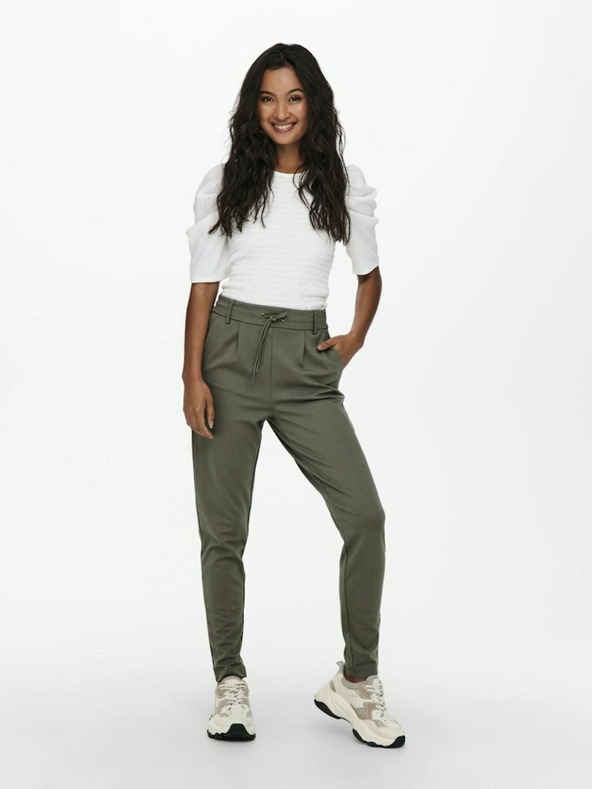 ONLY Kaki ženske hlače SAMO Poptrash