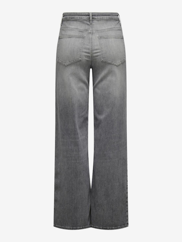 ONLY Svijetlo sive ženske traperice širokog kroja ONLY Madison