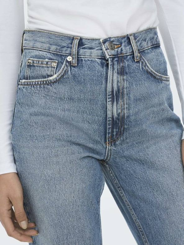 ONLY Plave ženske traperice ravnog kroja ONLY Riley