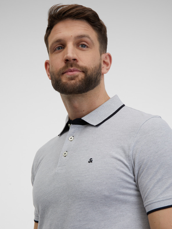 Jack & Jones Jack & Jones Paulos siva tigrasta polo majica