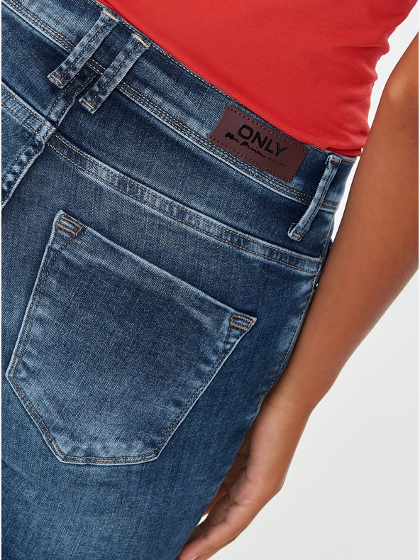 ONLY SAMO plave skinny fit traperice s poderanim efektom