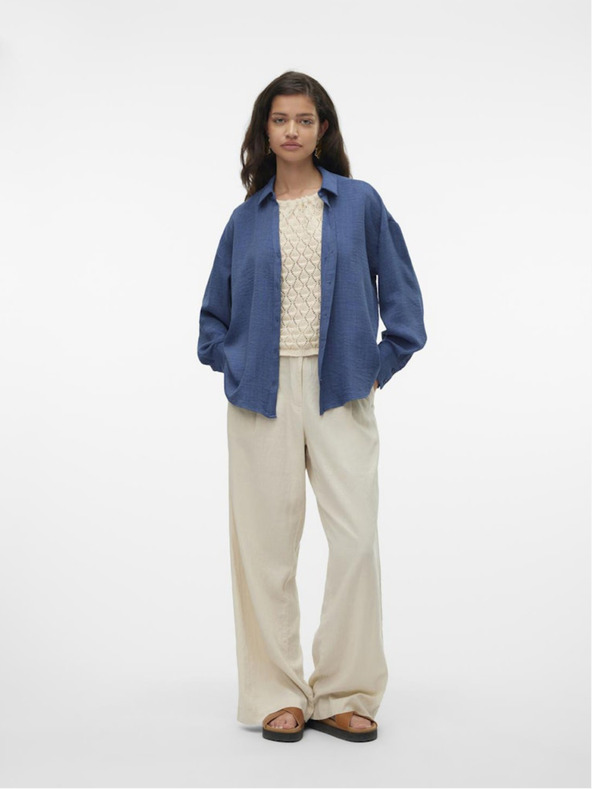 Vero Moda Ženska plava košulja Vero Moda Melaney