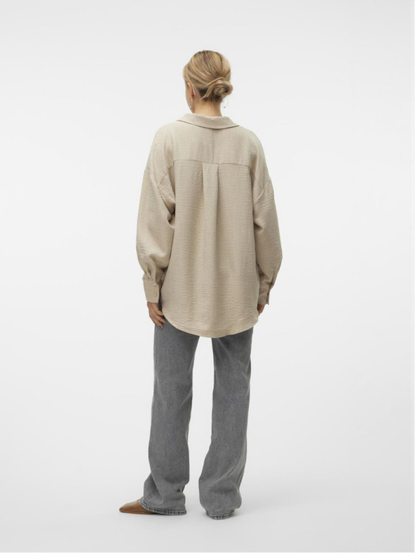 Vero Moda Vero Moda Melaney bež ženska košulja