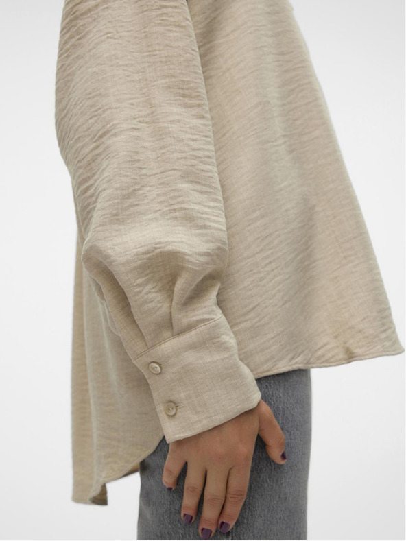 Vero Moda Vero Moda Melaney bež ženska košulja