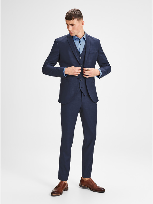 Jack & Jones Jack & Jones Laris tamnoplava jakna od mješavine vune