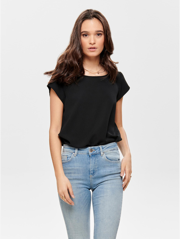 ONLY Crna bluza s patentnim zatvaračem na leđima SAMO Vic