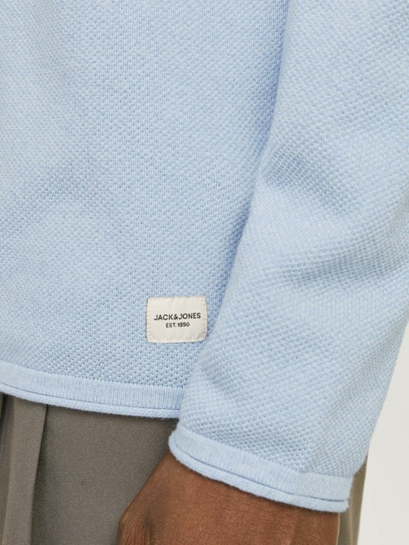 Jack & Jones Svijetloplavi muški džemper Jack & Jones Hill
