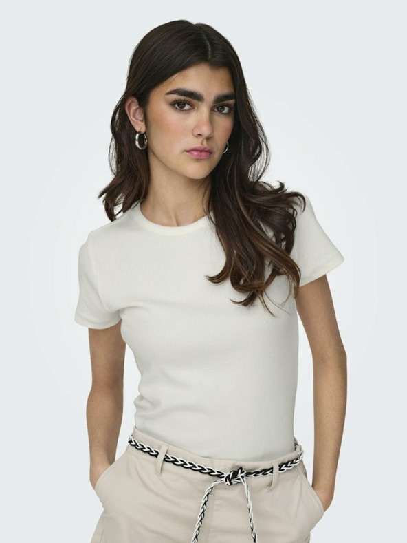 Jacqueline de Yong Bijela ženska majica JDY Solar