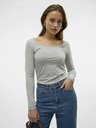 Vero Moda VERO MODA Maxi siva tigrasta osnovna majica dugih rukava