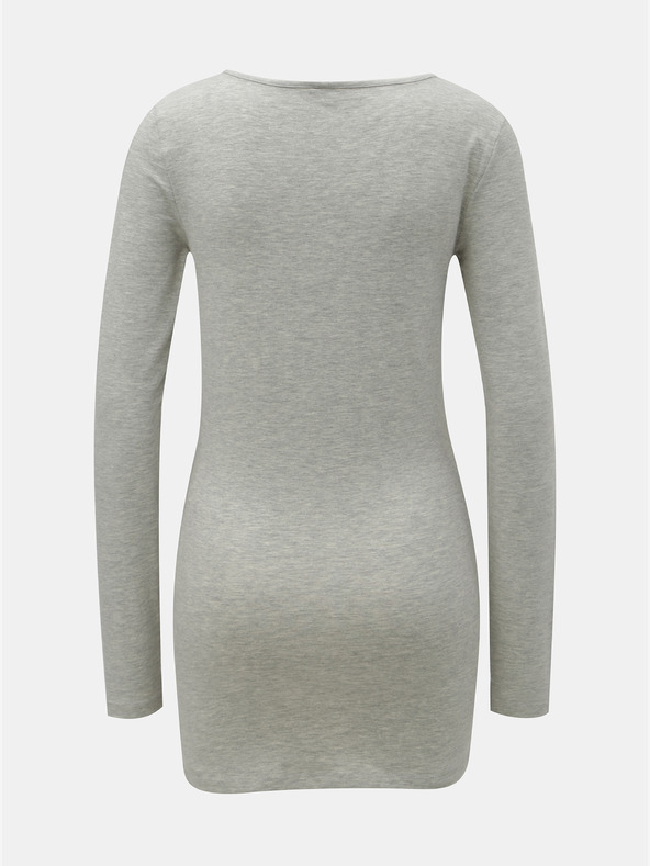 Vero Moda VERO MODA Maxi siva tigrasta osnovna majica dugih rukava