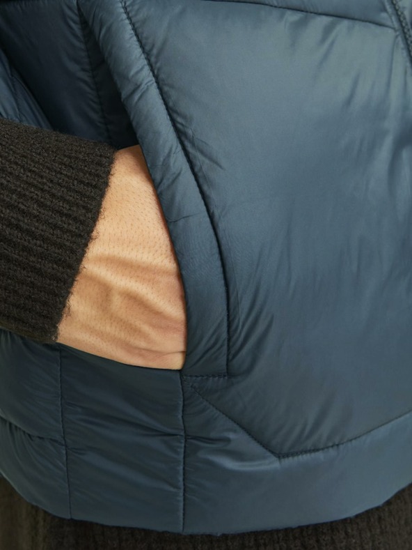 Jack & Jones Jack & Jones crno-plavi muški prošiveni prsluk