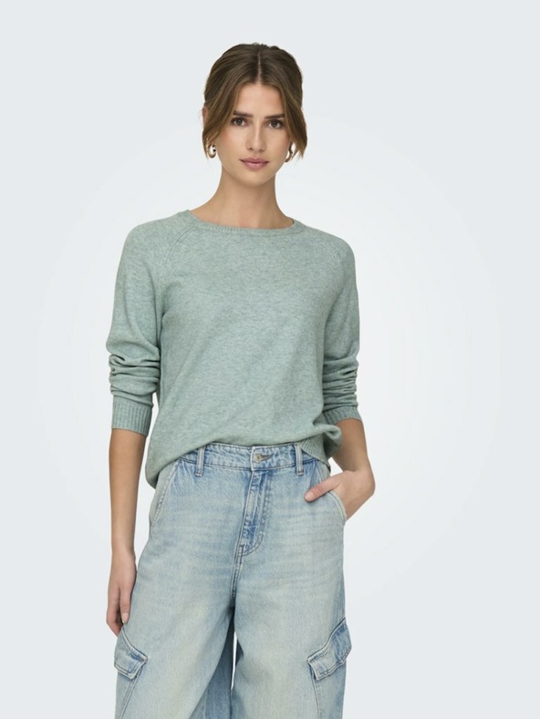 ONLY Zeleni ženski džemper ONLY Lesly