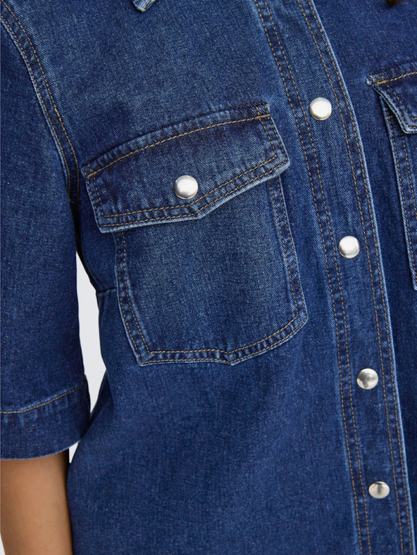 ONLY Mornarsko plava ONLY Belle traper košulja haljina za žene