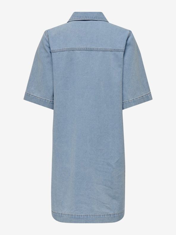 ONLY Svijetloplava ženska traper košulja haljina ONLY Belle