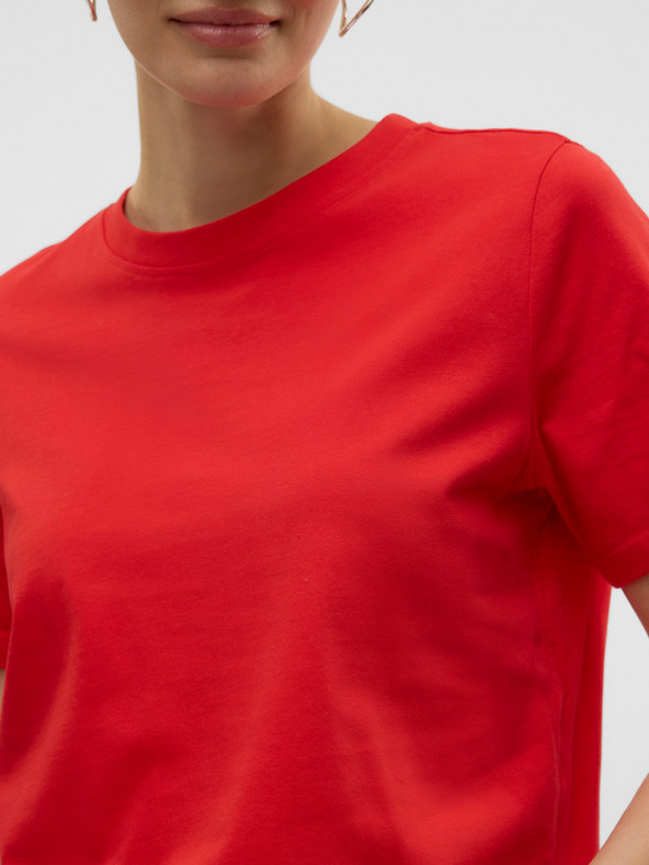 Vero Moda Crvena ženska majica Vero Moda Paulina