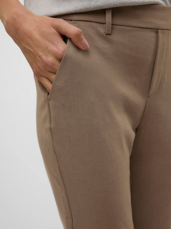Vero Moda Ženske smeđe hlače Vero Moda Maya