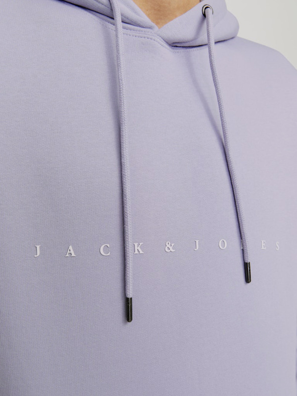 Jack & Jones Jack & Jones Star svijetloljubičasta muška majica s kapuljačom