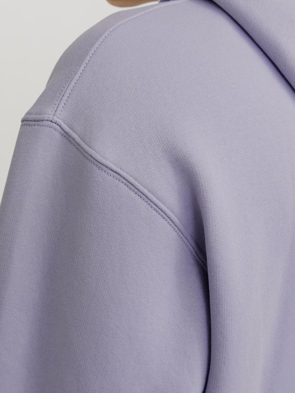 Jack & Jones Jack & Jones Star svijetloljubičasta muška majica s kapuljačom