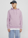 Jack & Jones Jack & Jones Star svijetloružičasta muška majica s kapuljačom