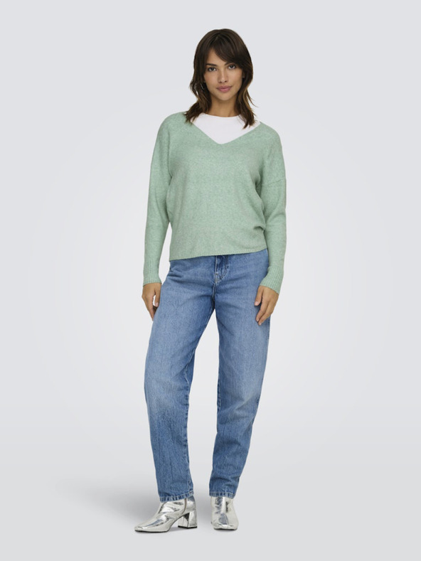 ONLY Zeleni ženski džemper ONLY Rica