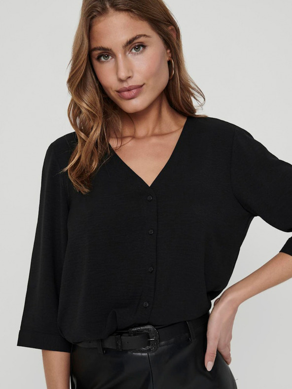 Jacqueline de Yong Crna ženska bluza JDY Lion