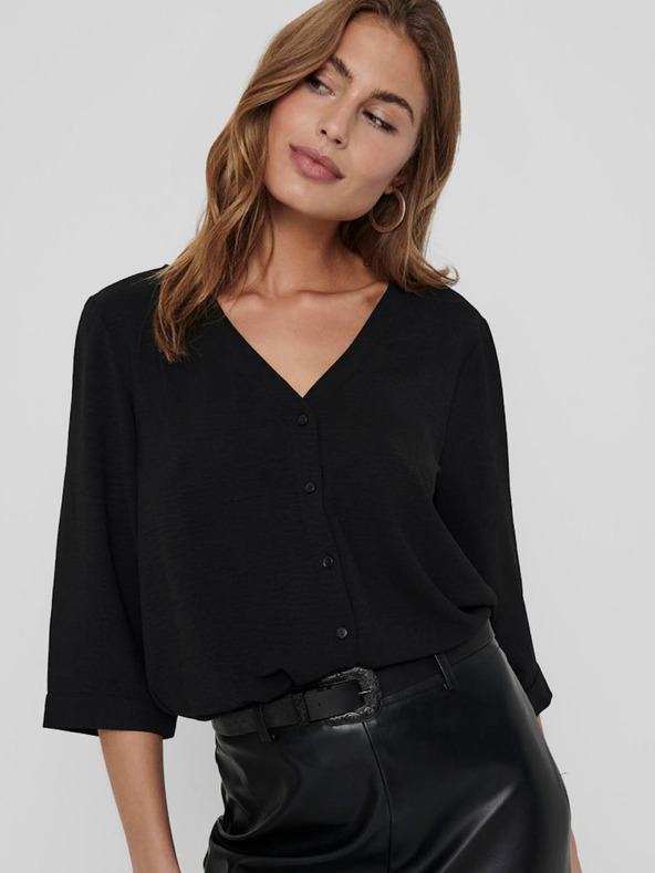 Jacqueline de Yong Crna ženska bluza JDY Lion