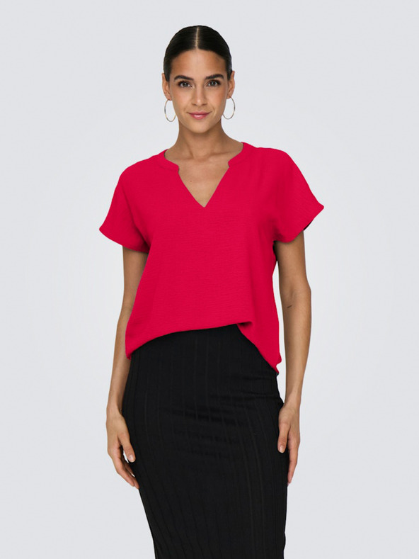 Jacqueline de Yong Crvena ženska bluza JDY Lion