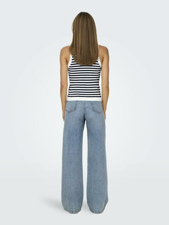 Jacqueline de Yong Bijelo-plavi ženski top na pruge JDY Aya