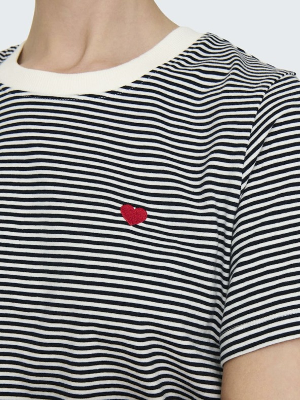 Jacqueline de Yong Bijelo-plava ženska majica na pruge JDY Pisa