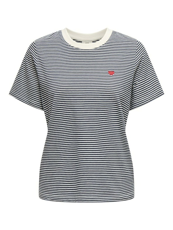 Jacqueline de Yong Bijelo-plava ženska majica na pruge JDY Pisa