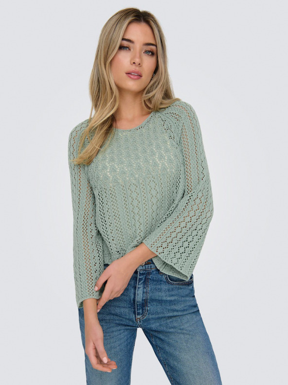 ONLY Zeleni ženski džemper ONLY Nola