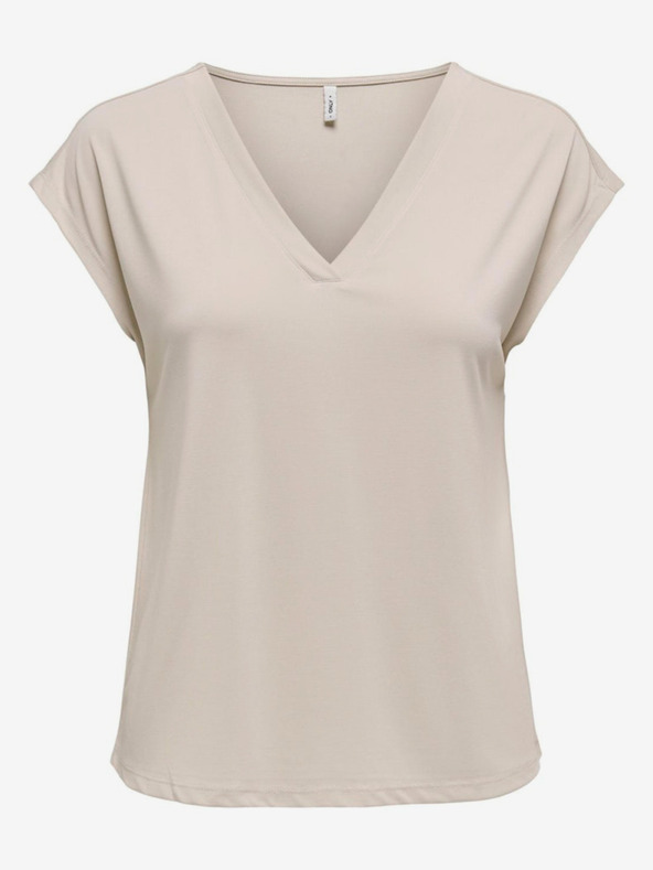 ONLY Bež ženska majica SAMO GRATIS