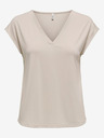 ONLY Bež ženska majica SAMO GRATIS