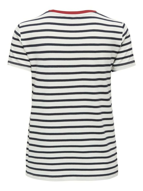 ONLY SAMO plavo-bijela ženska majica na pruge