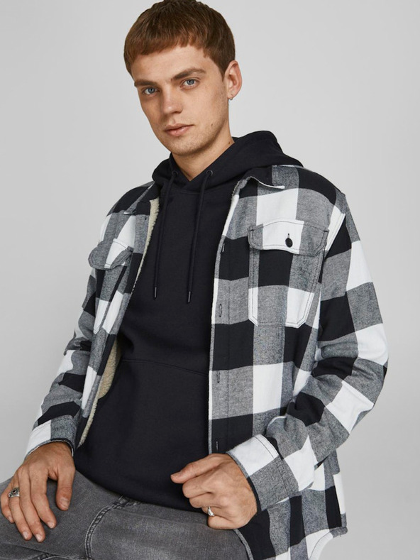 Jack & Jones Jack & Jones Bradley Crna muška majica s kapuljačom