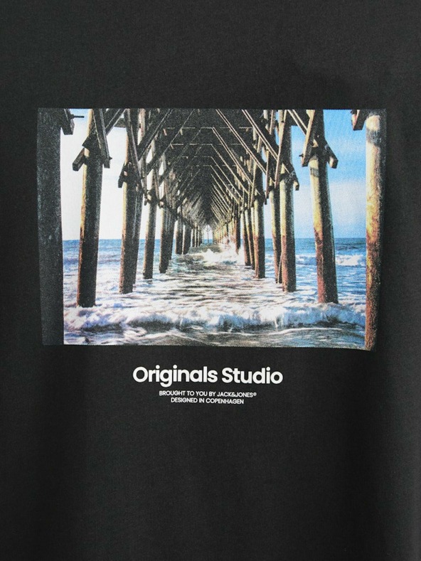 Jack & Jones Jack & Jones Vesterbro crna muška majica