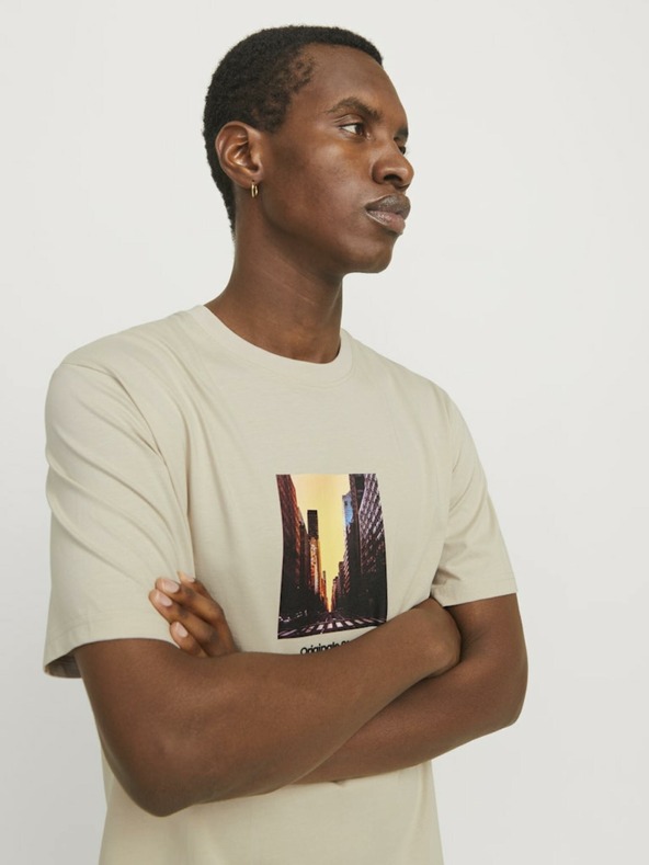 Jack & Jones Jack & Jones Vesterbro bež muška majica