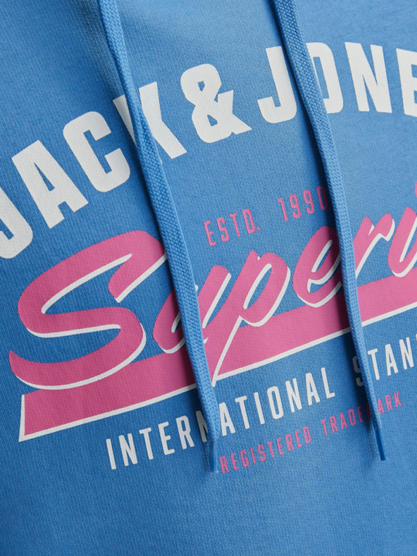 Jack & Jones Plava muška majica s kapuljačom Jack & Jones Logo