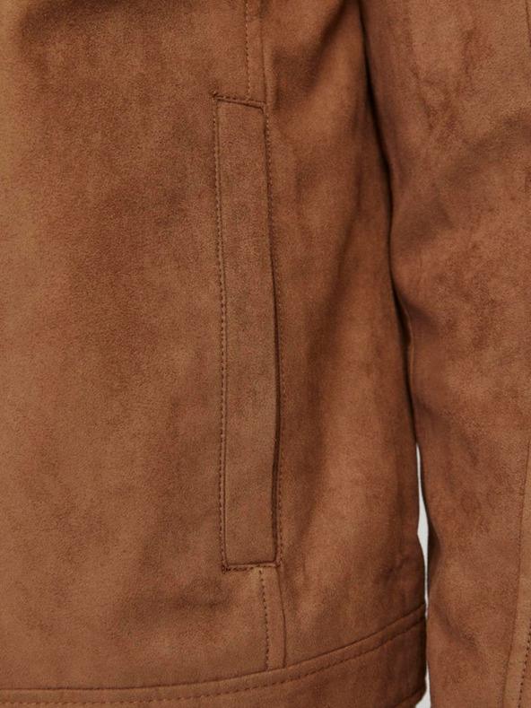 Jack & Jones Jack & Jones Dylan smeđa jakna od brušene kože za muškarce