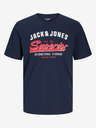 Jack & Jones Tamnoplava muška majica s logotipom Jack & Jones