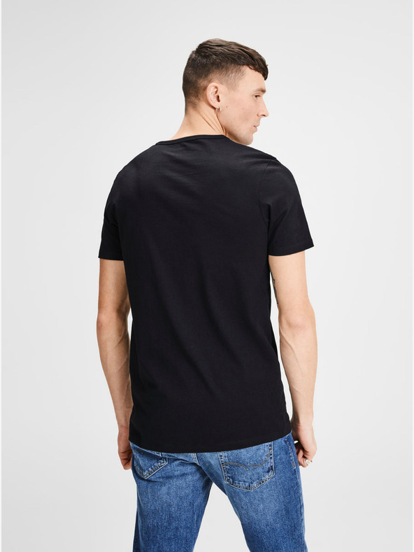 Jack & Jones Komplet od dvije crne osnovne majice s V-izrezom Jack & Jones