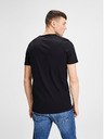 Jack & Jones Komplet od dvije crne osnovne majice s V-izrezom Jack & Jones